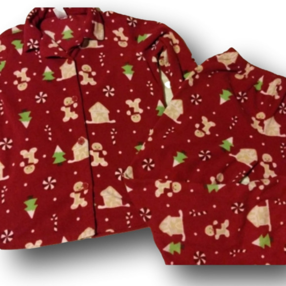 Gymboree Other - Christmas Pajamas Gingerbread man PJ set